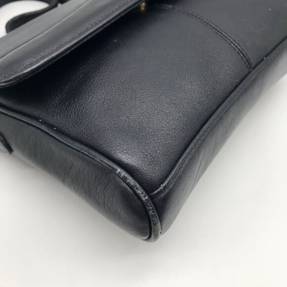 Etienne Aigner Black Leather Crossbody - Picture 6 of 10